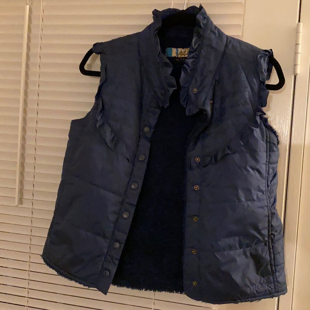 Navy blue warm vest